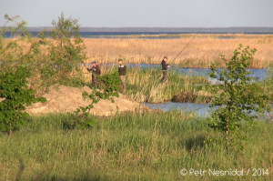 Řeka Dněpr - Rybáři
