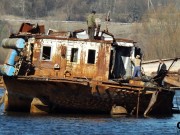 Město Černobyl - lodní přístav