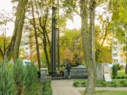 Město Slavutyč - nová Pripjať. Pomník obětem černobylské havárie