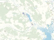 Černobylská zóna - Pokrytí panoramatických snímků je zvýrazněné modře
