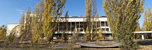 Panoramatické fotografie černobylské zóny